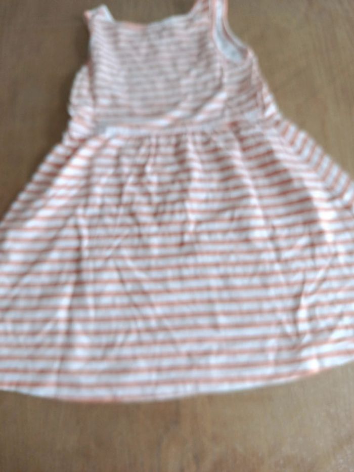Robe rayée orange et blanc - photo numéro 4