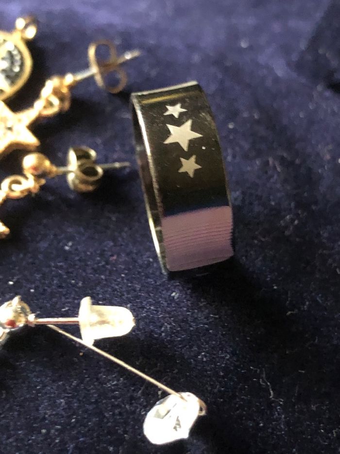 Gros lot bijoux étoile argent et acier - photo numéro 4