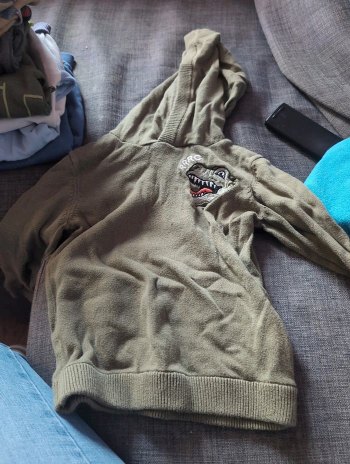 Pull fin Gémo dinosaure 4 ans