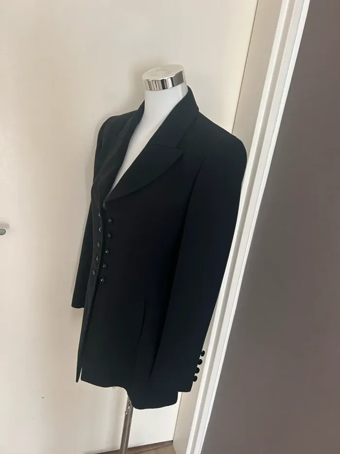 Surabaya veste, blazer ajusté , noir, moulante, cintrée femme, taille 1/36 - photo numéro 4
