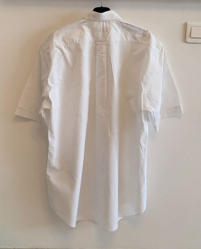 Lanvin Chemise MC T43/TUS17/TXL-Blanc-Coupe Droite-Vintage 90s-100%Coton en TBE - photo numéro 4