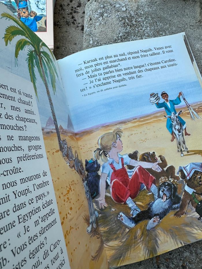 Beau livre traditionnel vintage bd Caroline en Egypte - photo numéro 3