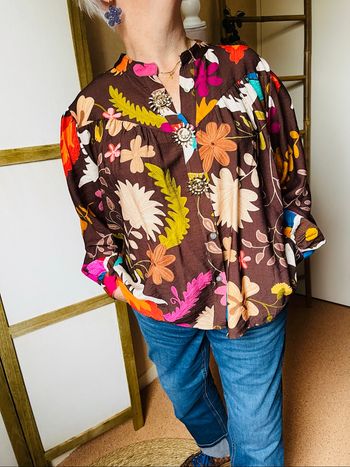 Chemise colorée chocolat
