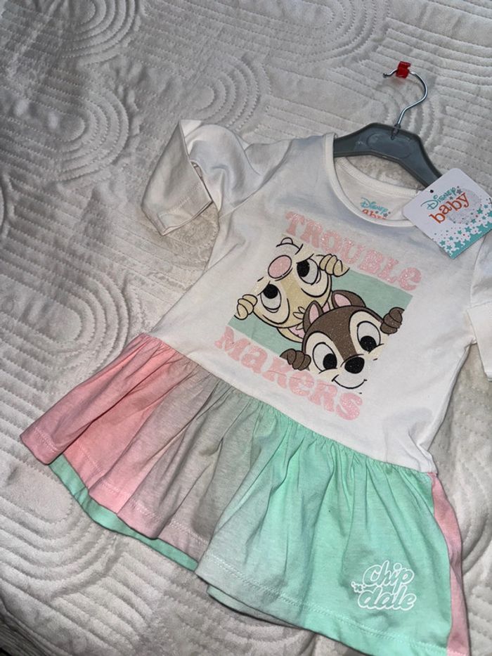 Très jolie robe Disney tic et tac 6 mois neuve - photo numéro 2