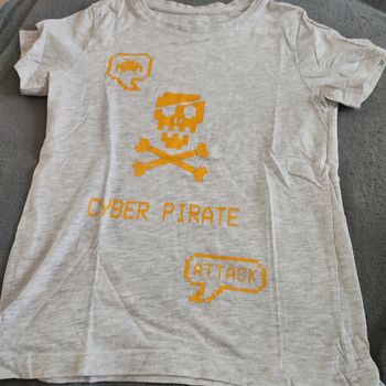 Tee-shirt 8 ans Kiabi Cyber Pirate
