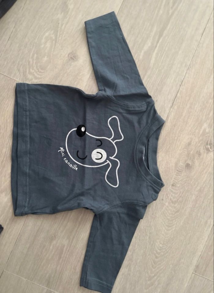 Ensemble 3pcs Chemise pantalon t-shirt gemo - photo numéro 4