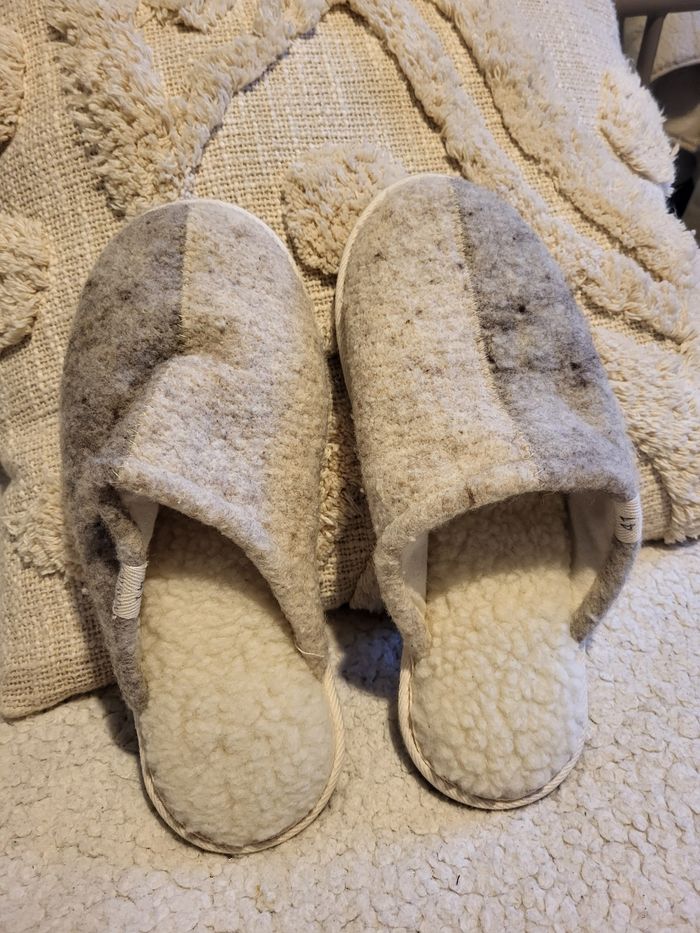 Pantoufles Caussün laine véritable 41 - photo numéro 7