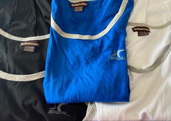 Lot 3 débardeur noir bleu blanc 