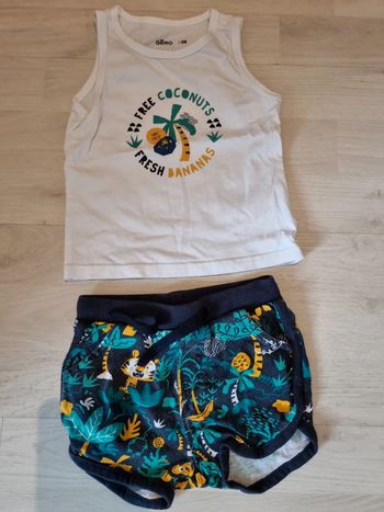 Ensemble été short 6 mois
