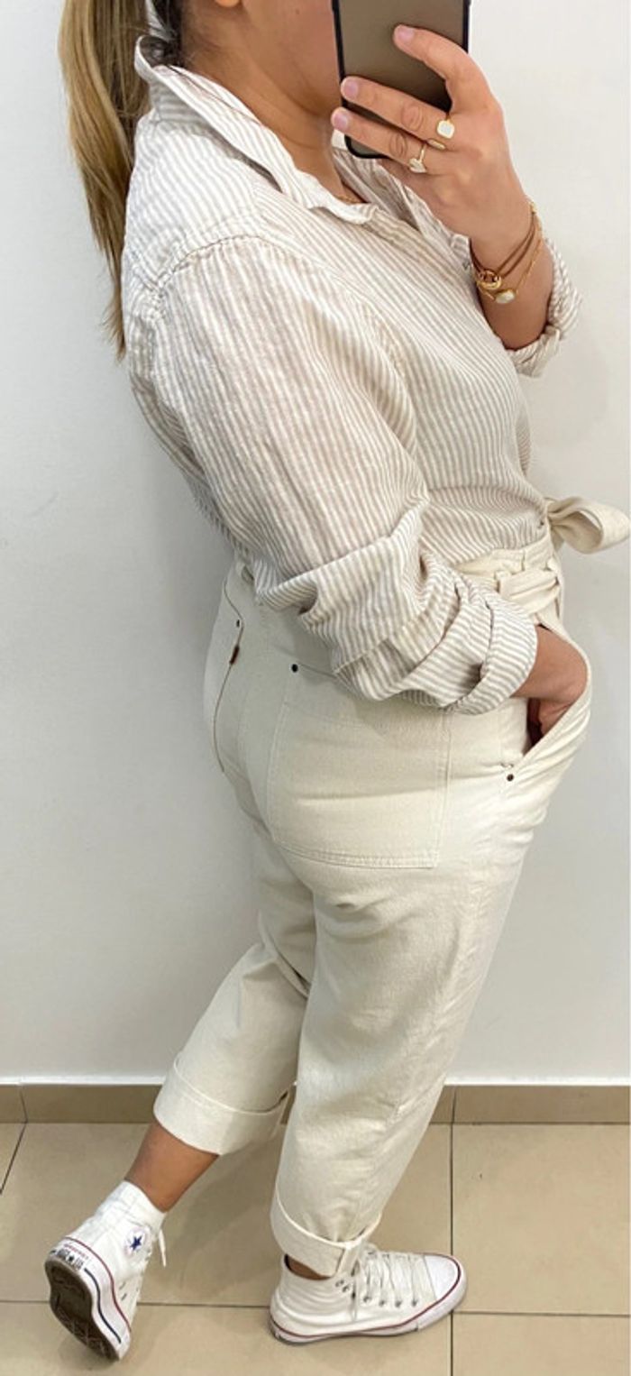 Superbe Blouse A Rayures Taille S - photo numéro 8