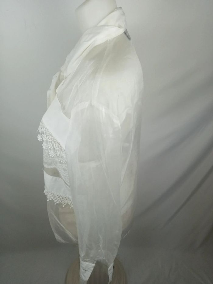 Chemise vintage blanche - white shirt - weiße Bluse - camisa blanca - witte blouse - photo numéro 5
