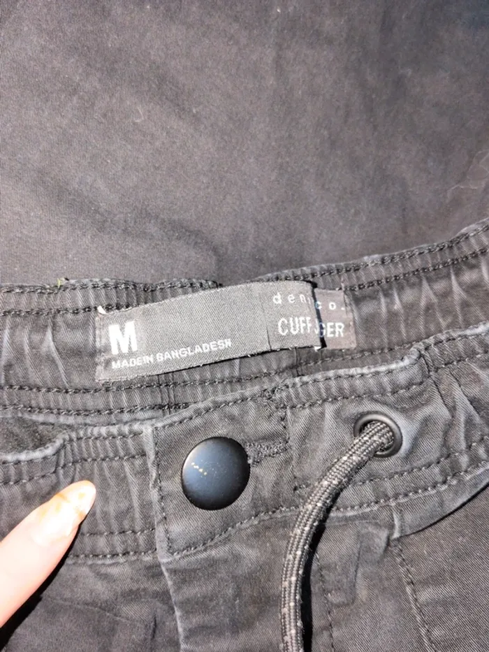 Pantalon style jogger noir homme Denimco – Taille M - photo numéro 3