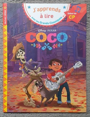 Livre "Coco" - J'apprends à lire avec les Grands Classiques (Niveau début de CP) / Disney Pixar