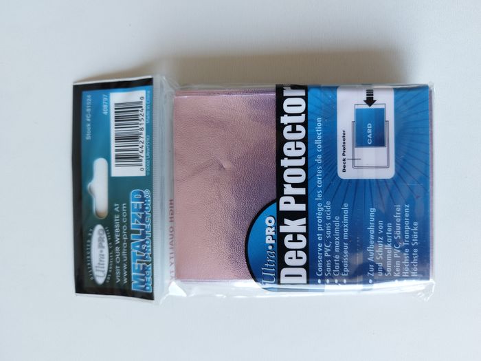 Pack de 50 pochettes/sleeves Ultra PRO Metalized Lotus flower taille standard - photo numéro 3
