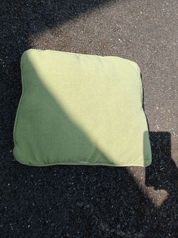 Coussin vert pomme