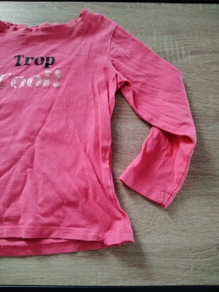 Tee shirt rose Trop cool - photo numéro 3