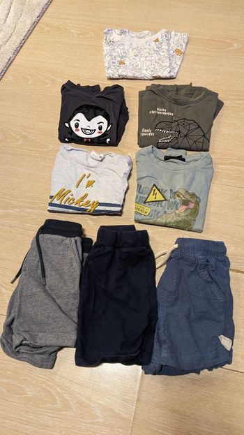 Lot T shirt/ short 3-4 ans