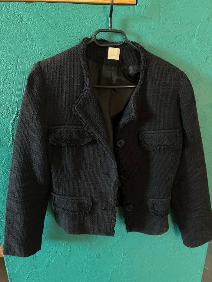 veste courte en tweed