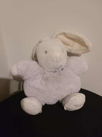 Doudou Lapin boule bleu Perle KALOO