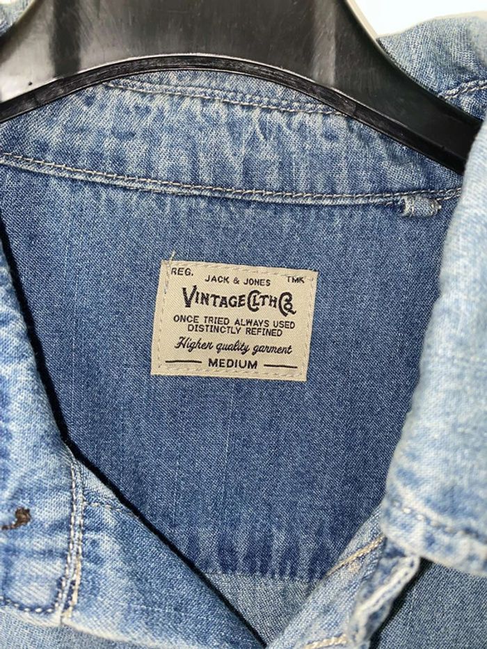 Chemise en jean jack & Jones taille M - photo numéro 3
