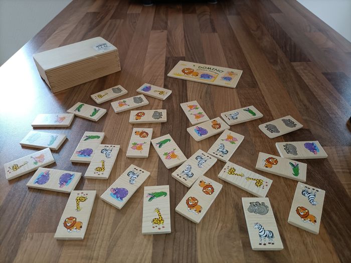 Domino animaux de la savane bois - photo numéro 2