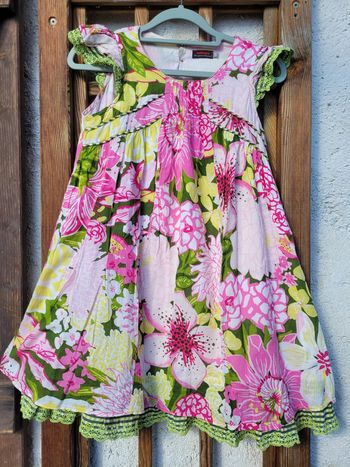Superbe robe d'été sans manches colorée Catimini, 10 ans