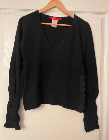 Petit sweat Christian Lacroix taille s  80% laine 20% cachemire  Noir