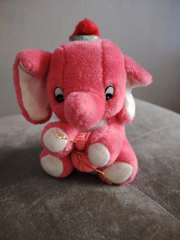 Peluche éléphant rose - photo numéro 6