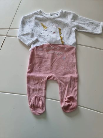 Pyjama licorne 6 mois
