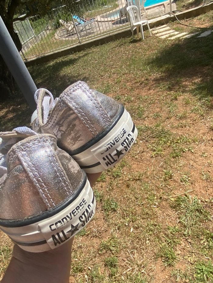 Converse argent 37 1/2 - photo numéro 12