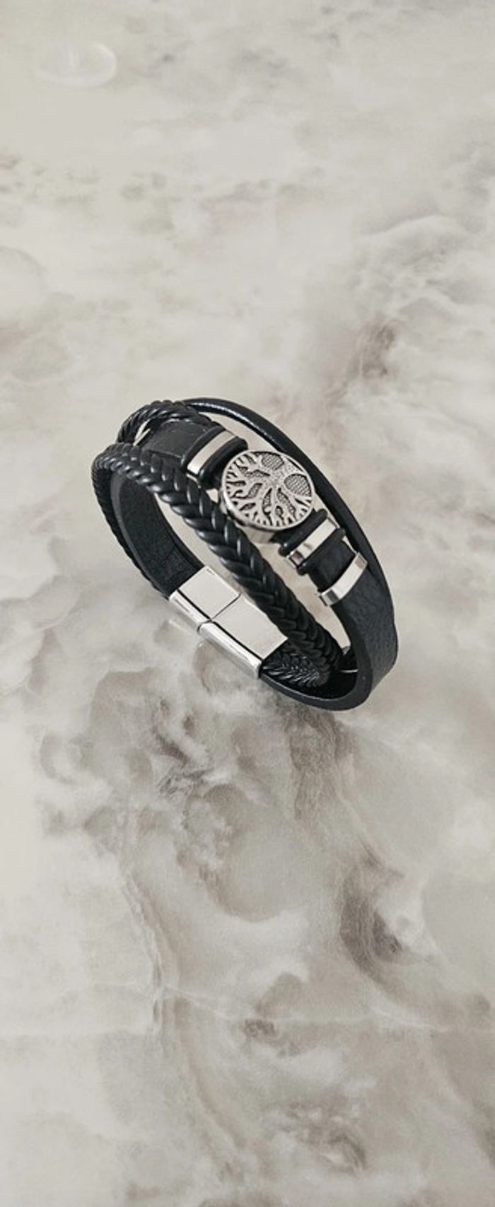 Bracelet en cuir pour homme - photo numéro 2