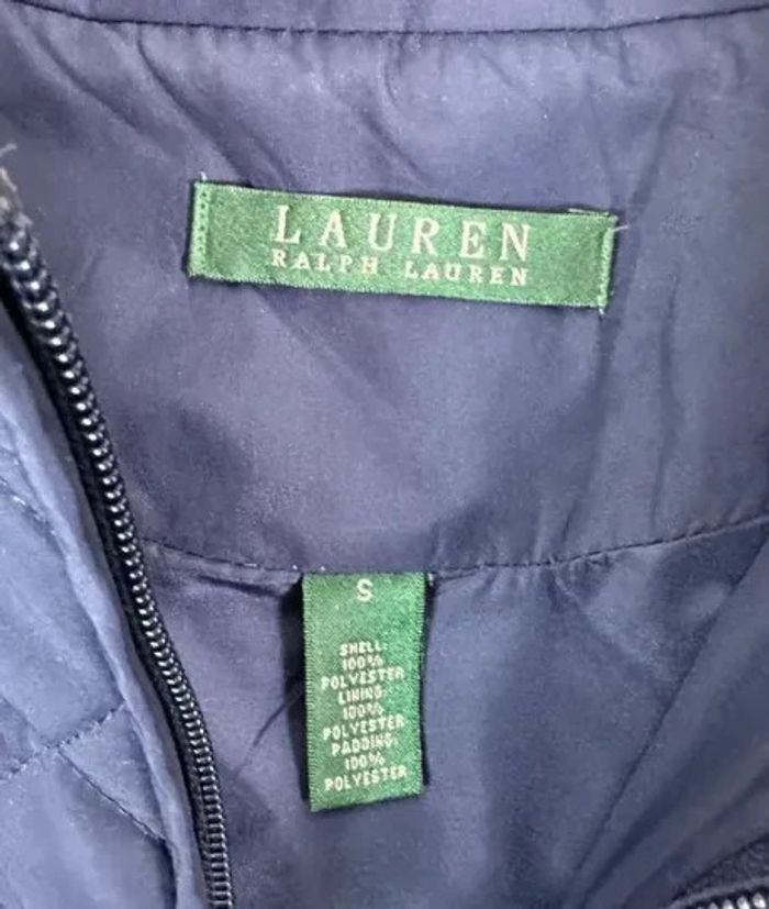 Doudoune d'équitation ralph lauren marine taille S 496F - photo numéro 4