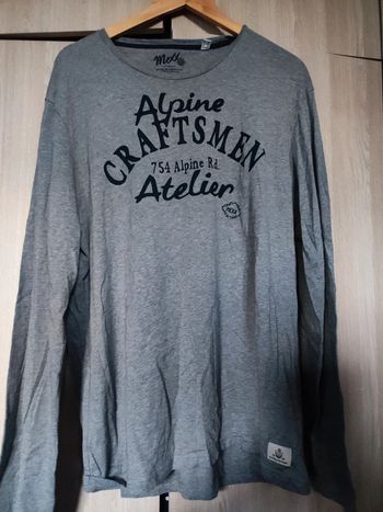 Pull sweat gris 100 % coton XXXL Mexx