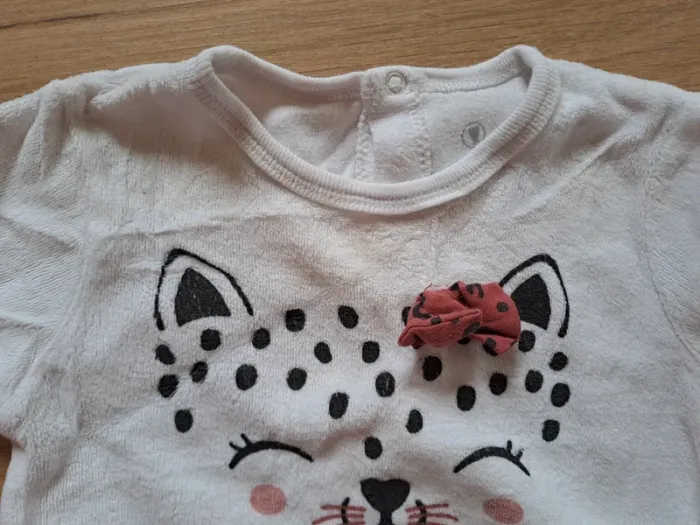 Pyjama velours Petit Béguin 6 mois - photo numéro 2