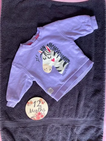 Pull zèbre Kiabi 12 mois