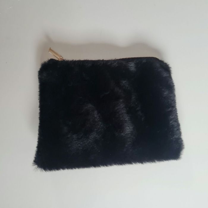 Trousse maquillage fausse fourrure - photo numéro 3
