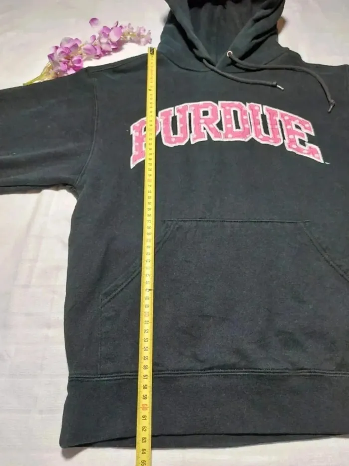 Sweat à capuche PURDUE mixte Taille S Brodé - photo numéro 6