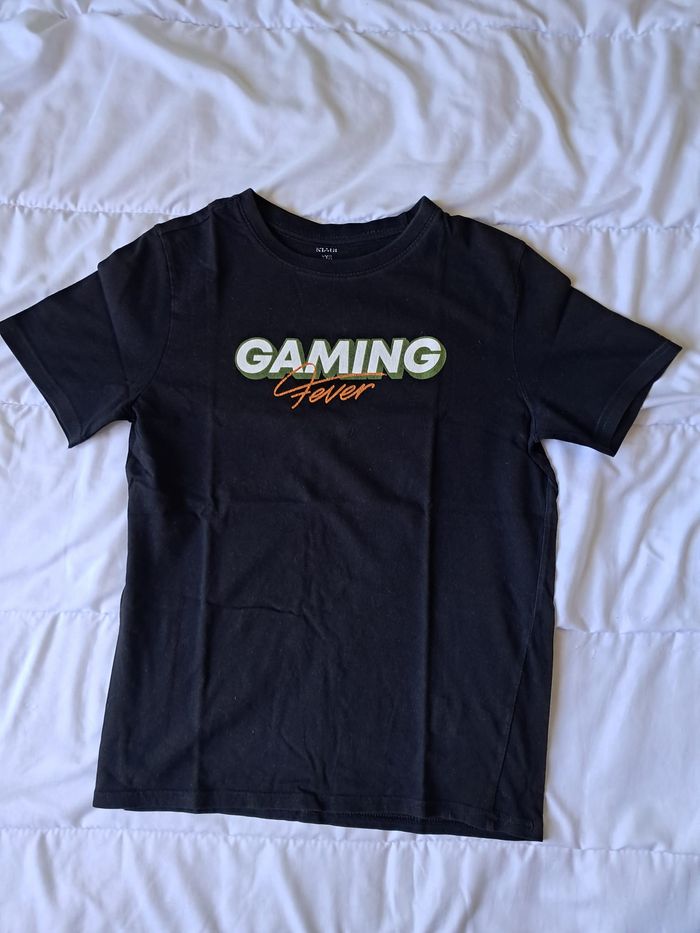 T shirt noir GAMING 12 ans