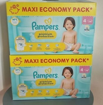Couches pampers premium protection T4,9-14kg, 180 couches