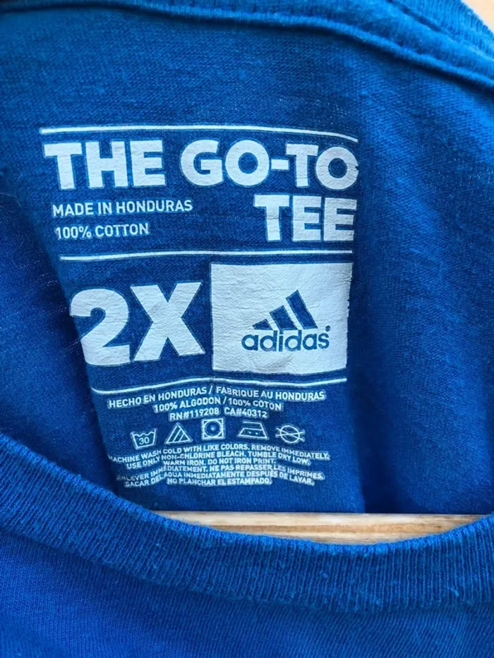 Adidas T-shirt NBA blue Oklahoma City Thunder Westbrook Mens XXL - photo numéro 3