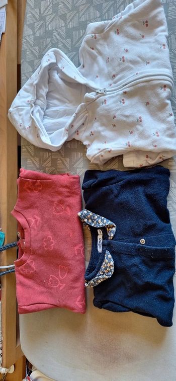 Lot dissociable gilets et sweat 18M