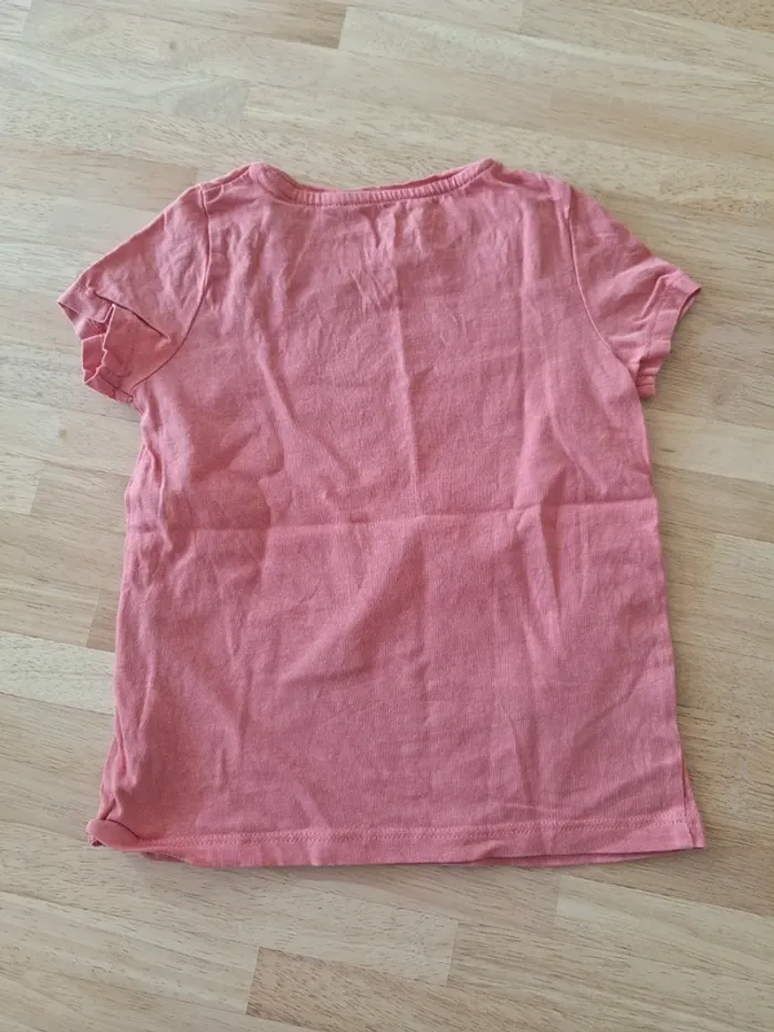 Tee-shirt rose T 4 ans - photo numéro 3