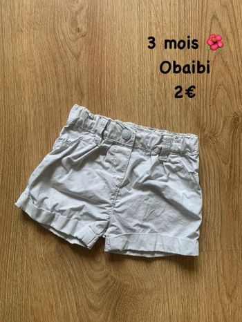 Short 🌺 3 mois 🌺 Obaibi