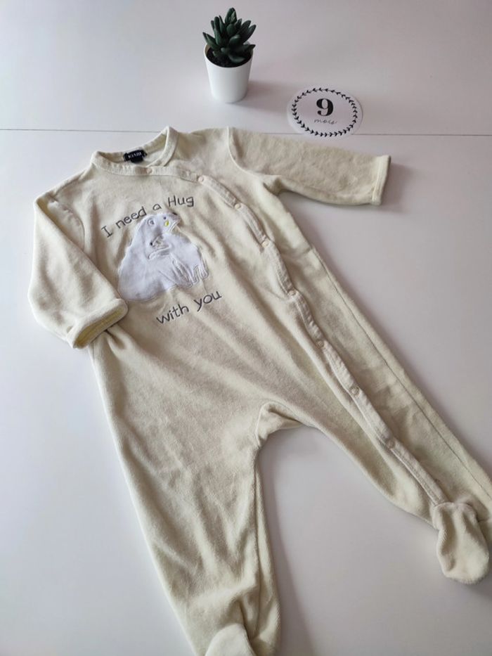 Lot de 4 pyjamas velours Kiabi – 9 mois - photo numéro 5
