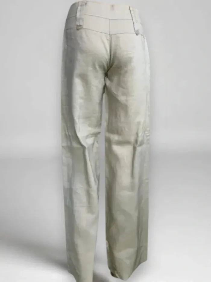 Pantalon neuf Agathe Velmont coupe flare jambe large ,taille basse ,100 % lin - photo numéro 2