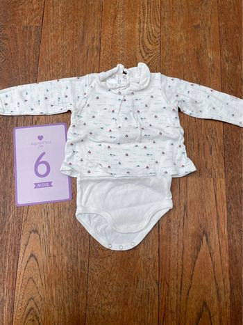 Teeshirt body intégré petit bateau