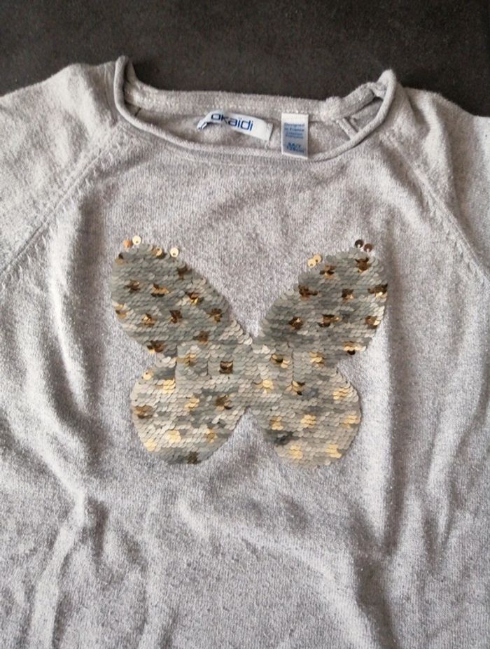 Tee-shirt manche longue pull 8 ans okaidi - photo numéro 3