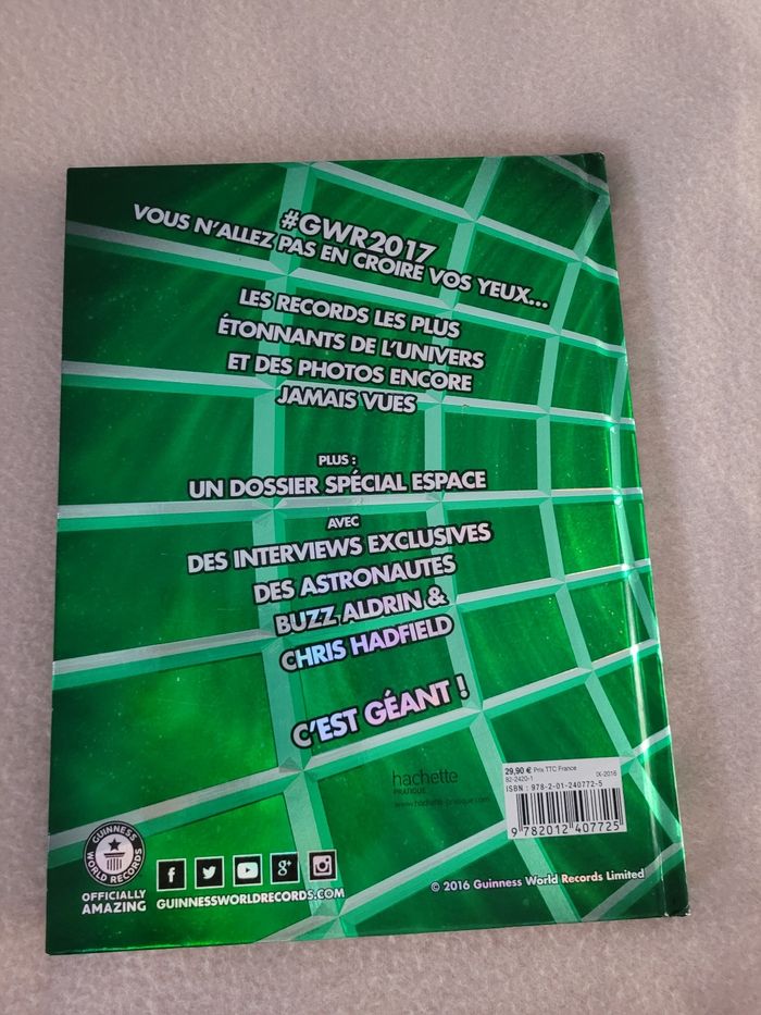 Livre guiness Word records 2017 - photo numéro 4