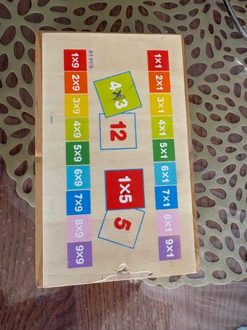 Jeux bois multiplication 