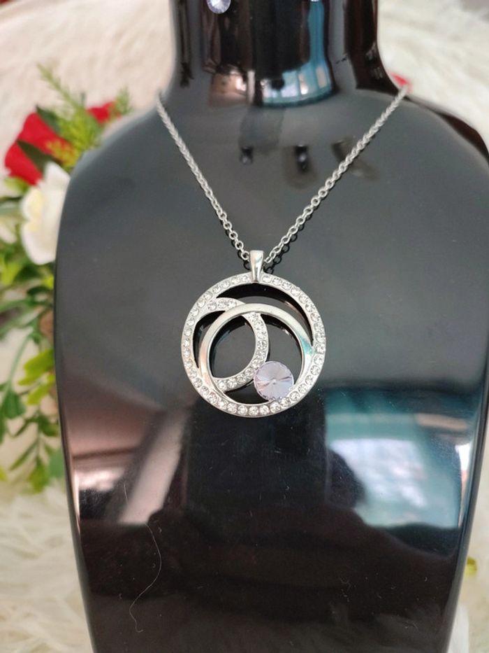 Parure collier et clous d'oreilles - photo numéro 4